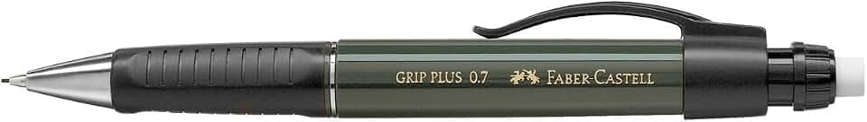 FABER-CASTELL - Druckbleistift GRIP PLUS 0,7 mm mit 12 Minen B