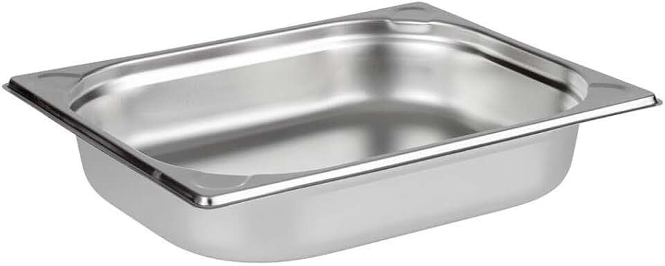 APS 81202 GN-Behälter 1/2, Gastronormbehälter Edelstahl/Abmessungen 265 x 325 cm/Höhe 65 mm/Volumen 4 Liter