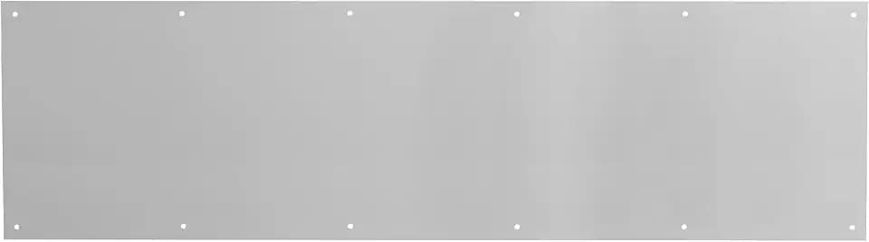 Prime-Line 10 x 34" Solid Brass Kick Plate, Satin (Single Pack)