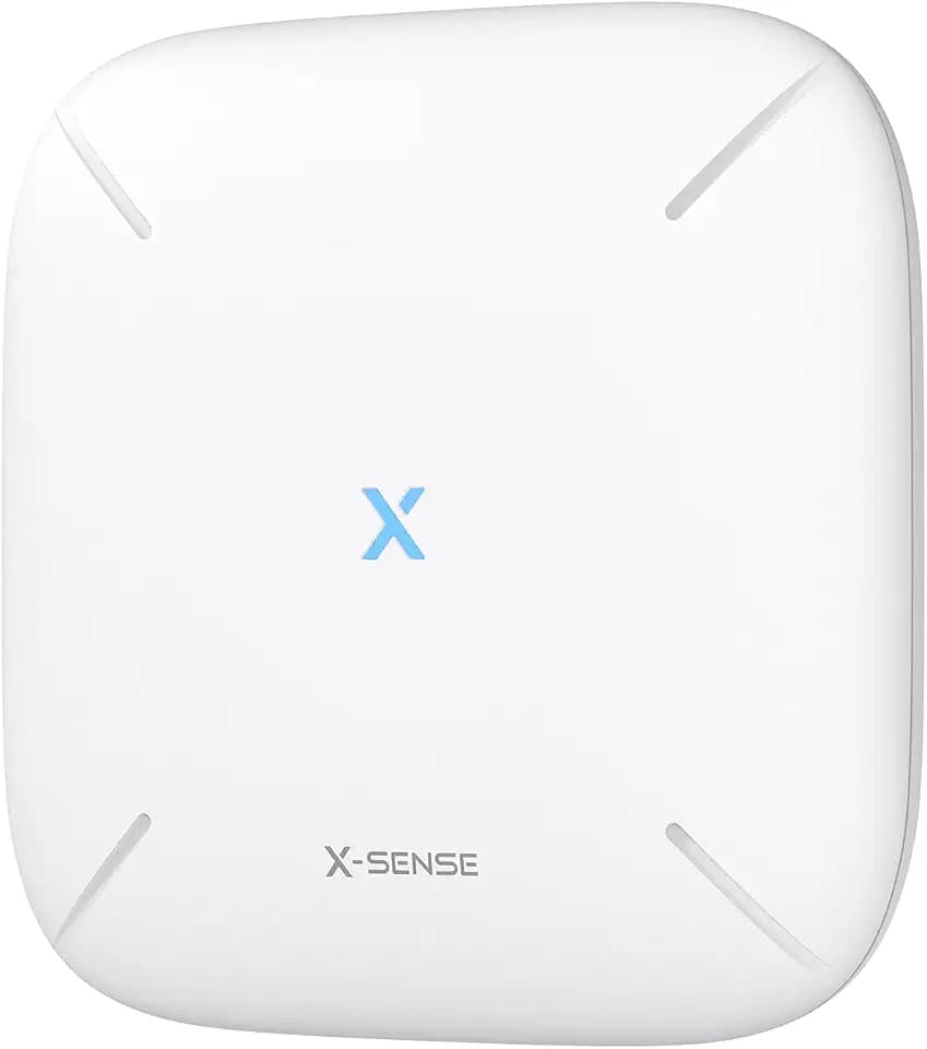 X-Sense Smart Home-Basisstation – Kompaktes Design, erfordert 2,4-GHz-WLAN, mit 2-in-1-Taste für Stummschaltung/Paarung, Modell SBS50