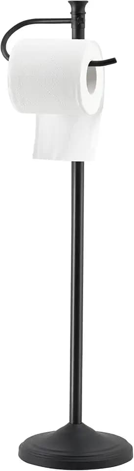 Toilet Paper Holder Free Standing,Sturdy Metal Toilet Paper Holders Stand