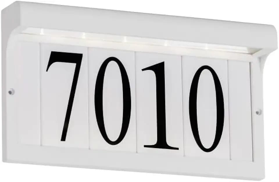 Generation Lighting 96091S-15 Seagull 96091S-15 Traditional LED Address Light from LED Address Light Collection in White Finish, 1-Light, cETL Listed, Safety Rated for Wet Locations