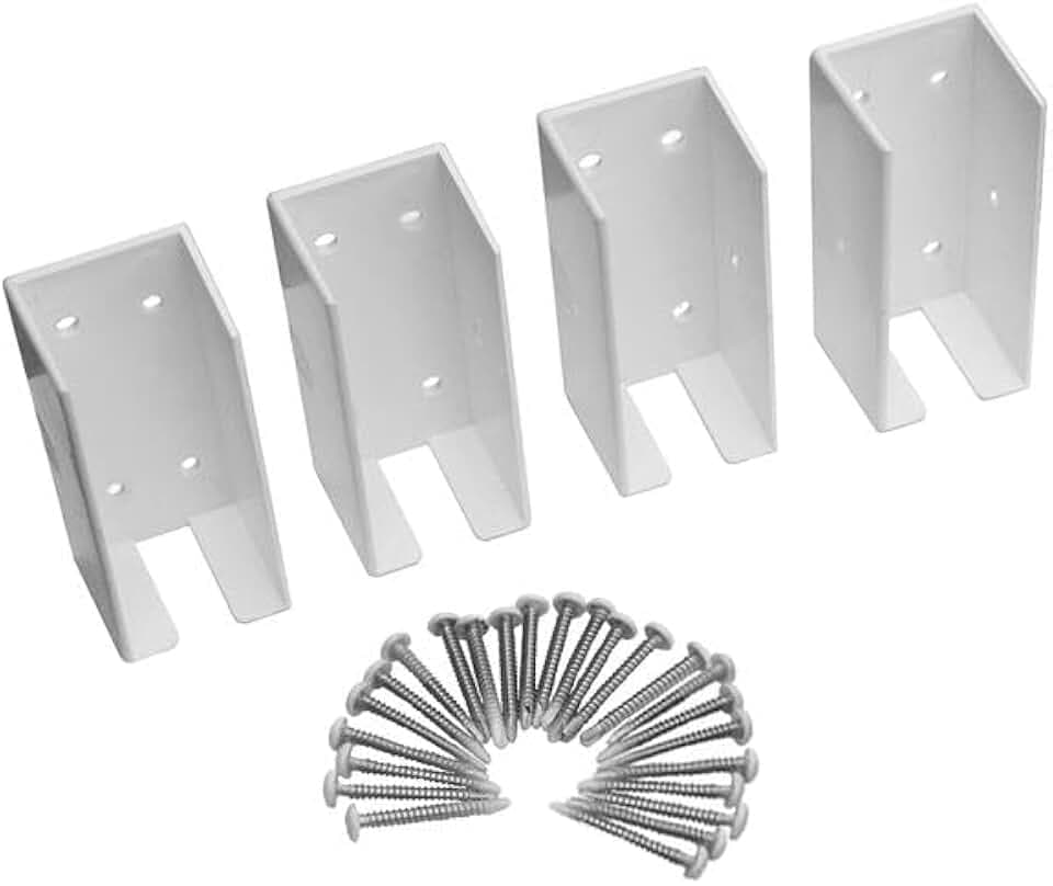 Vinyl Fence Brackets w/ Screws