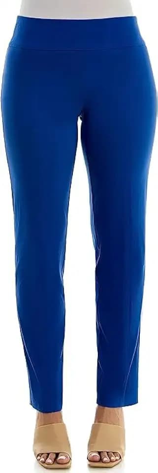 Zac & Rachel Women's Pull On Slim Leg Pant, Surf The Web, 10S
