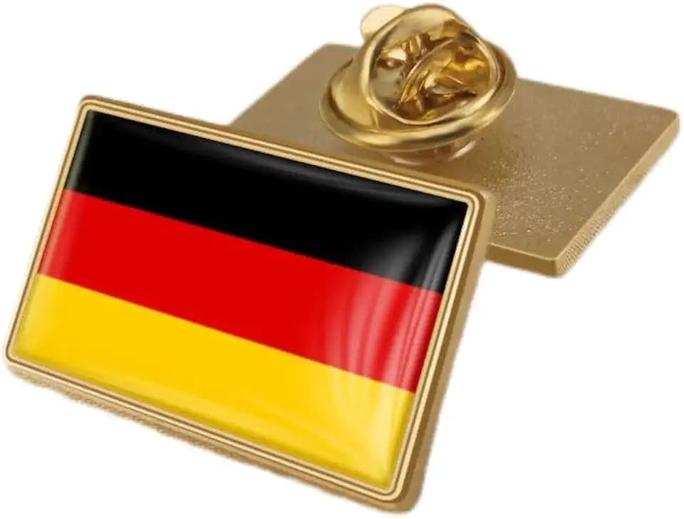 Germany flag resin lapel pin German badge brooch Flag shape