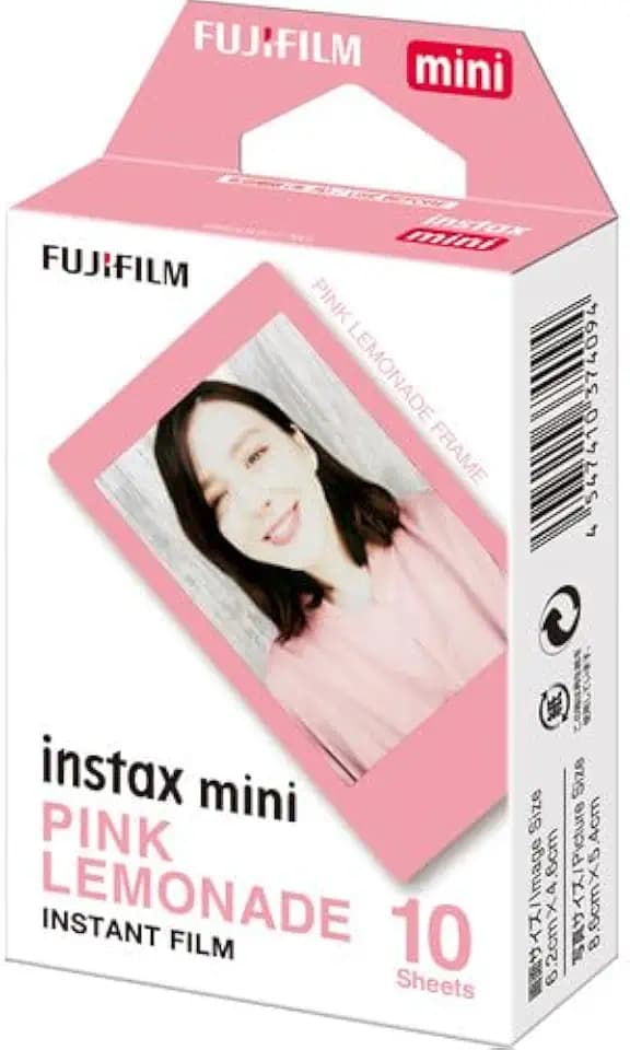 Fujifilm Instax Mini Film Variety Pack – Contact Sheet, Stone Gray, Sprinkles, Rainbow, Pink Lemonade, Mermaid Tail – (10 Sheets) – Compatible with Mini Cameras (Pink Lemonade / 10 Sheets)