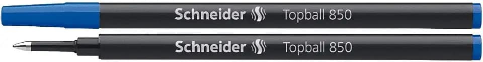 Schneider 8503 Topball 850 Tintenroller Mine (Euro-Format, Strichstärke 0,5 mm) 10er Packung blau