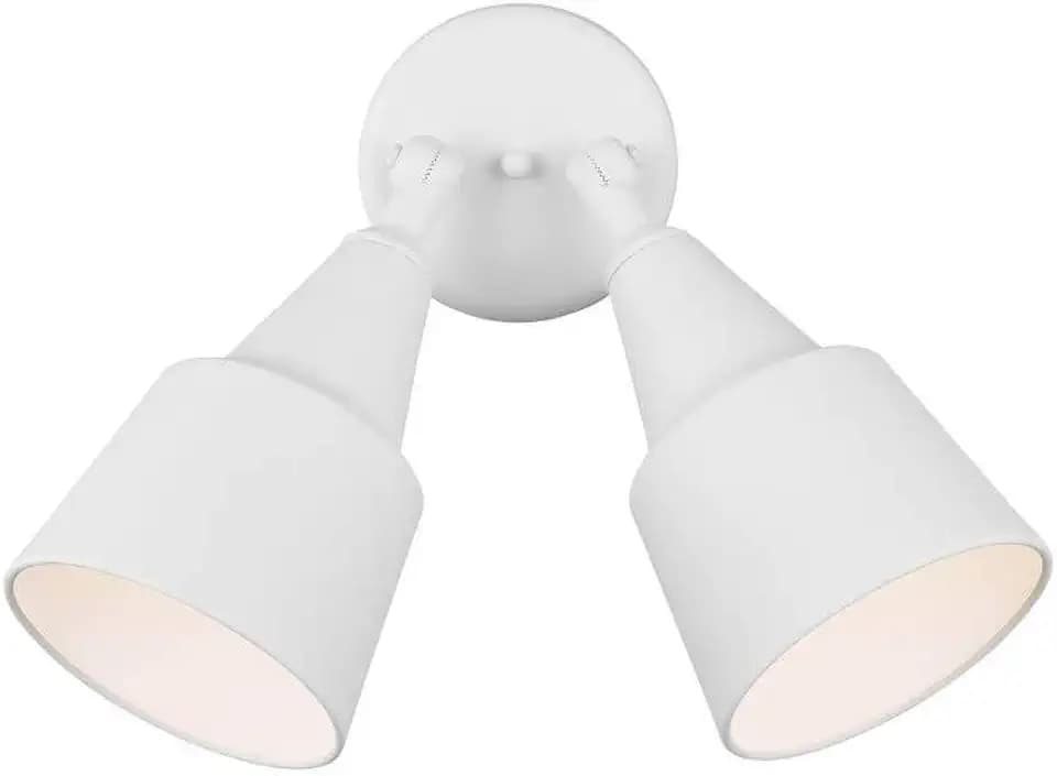 Generation Lighting 2-Light 12.5-Inch Adjustable Flood Light in White