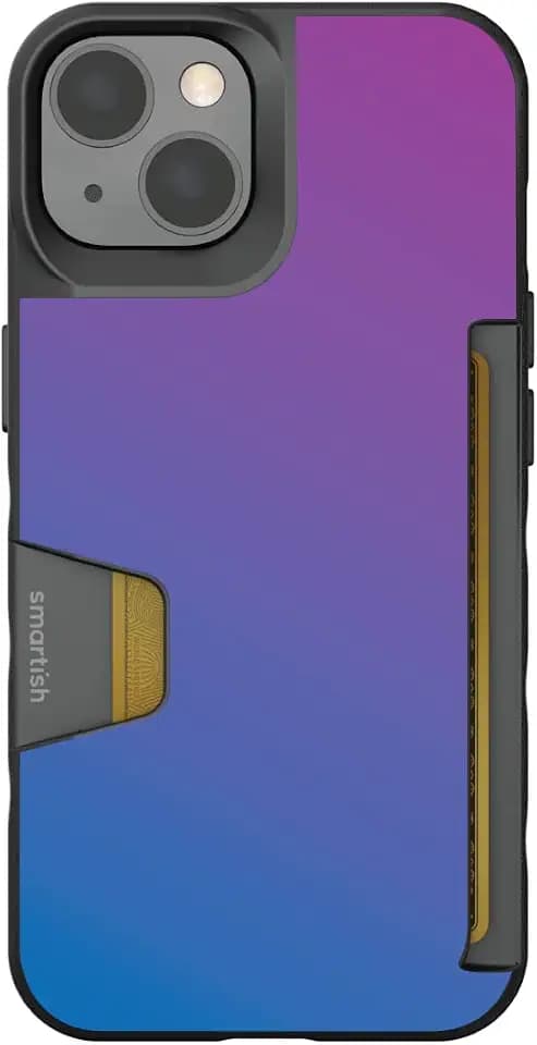 Smartish - Neon Moon - iPhone 12 Pro Max Wallet Case - Wallet Slayer Vol. 1 [Slim + Protective] Credit Card Holder - Drop Tested Hidden Card Slot Cover Compatible with Apple iPhone 12 Pro Max