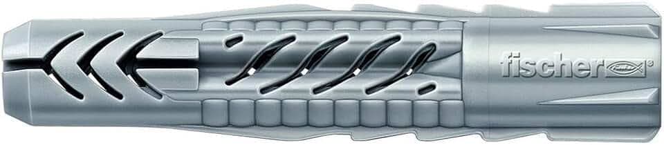 fischer Universaldübel UX 10 x 60, Schachtel mit 50 Nylondübeln, Allzweckdübel ohne Rand, für optimalen Halt bei Befestigungen in Beton, Gipskarton, Kalksand-Lochstein uvm. 77871 Standard