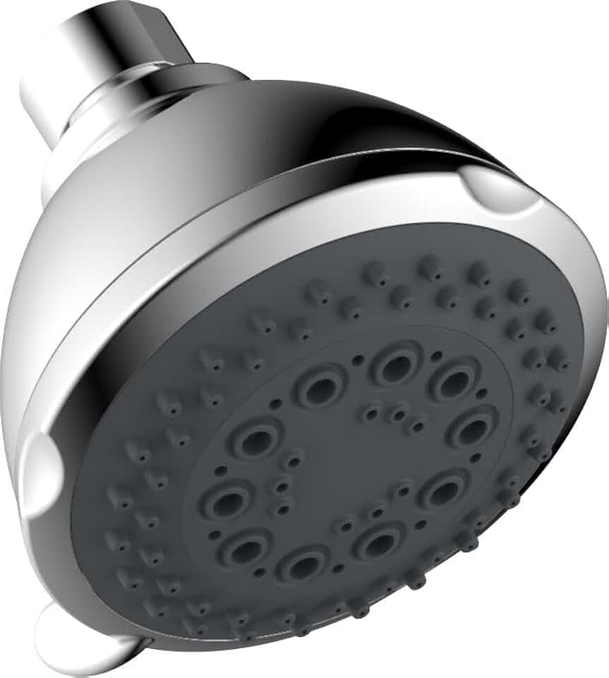 PROFLO PFSH371 2.5 GPM 4" Wide Multi Function Shower Head - Chrome
