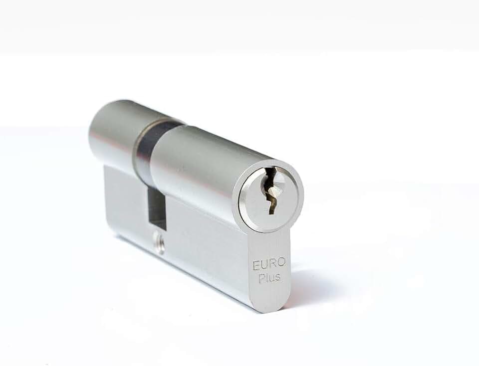 FELGNER Doppel-Zylinder Euro Plus Schließzylinder Profilzylinder Türschloss Sicherheitsschloss für Türen Haustür Wohnungstür - inkl. 3 Bart-Schlüssel | 40-60 mm (60-40 mm)