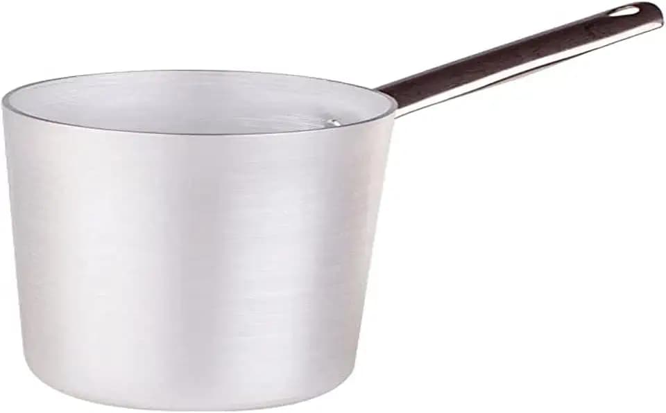 Töpfe Agnelli Pan Bain Aluminium, mit Griff aus Edelstahl, 3.5 Liter, Silber