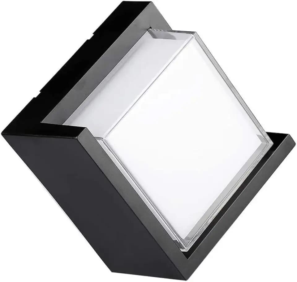 V-tac 12W 3000K schwarz LED Wandleuchte VT-827-SQ-N - 218539