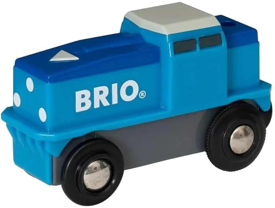 BRIO World Blaue Batterie Frachtlok - Spielzeug ab 3 Jahre