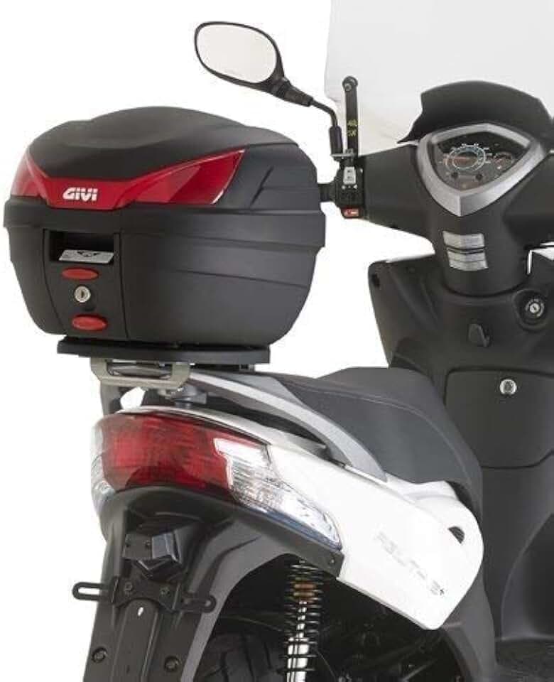 Topcase Träger schwarz Monolock Koffer o. Platte oder Max. Zuladung 3 kg Kymco 50 oder 125 Agility R16+ Bj 14