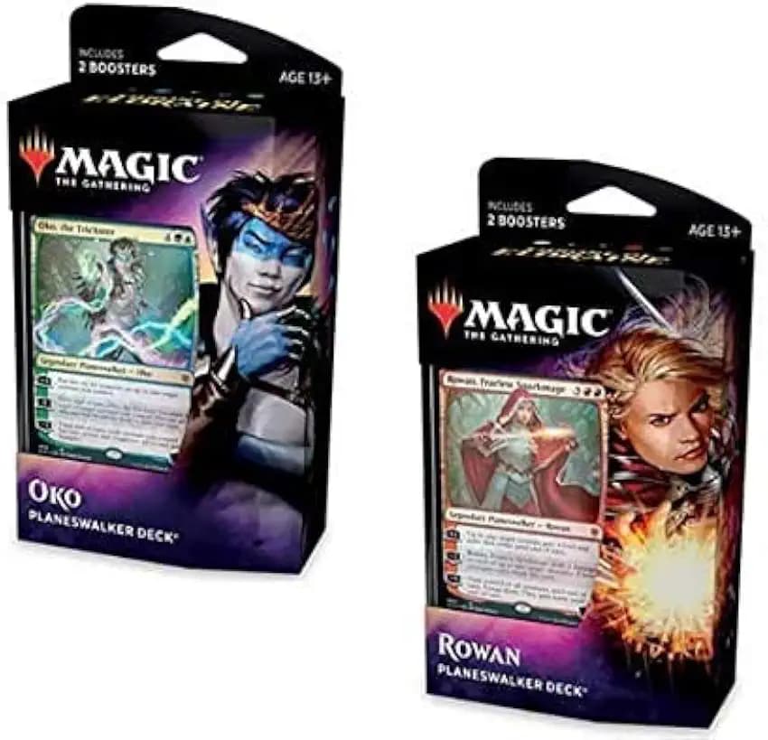 Magic: The Gathering MTG Throne of Eldraine - 1 Planeswalker Deck - Selección aleatoria - Espanol - Random Selection - Spanish