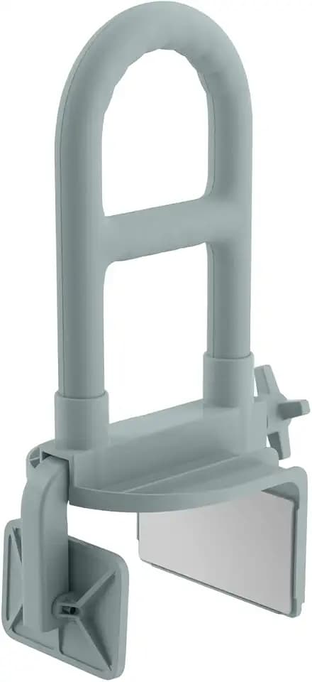 Medline Clamp-On Bathtub Grab Bar, Fits Tub Walls 2.75–6.25 in Wide