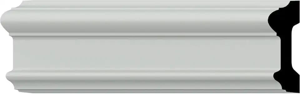 Endurathane Bedford Chair Rail, 3 5/8"H x 1 1/4"P x 94 1/2"L, Factory Primed (2-Pack)