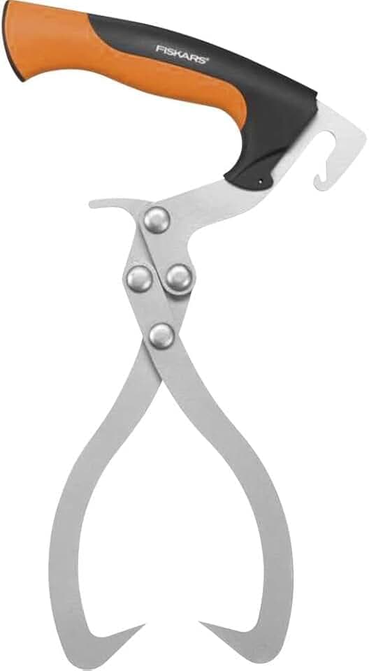 Fiskars Handpackzange zur Holzbearbeitung, Inklusive Köcher, Maulöffnung 23,5 cm, Schwarz/Orange, WoodXpert, 1003625 Einheitsgröße