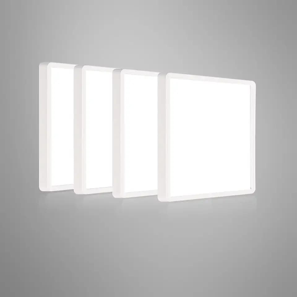Ouyulong LED-Deckenleuchte, 18W neutralweiß Quadratisch Deckenlampe (4 Stück 4000 Kelvin 23cm)