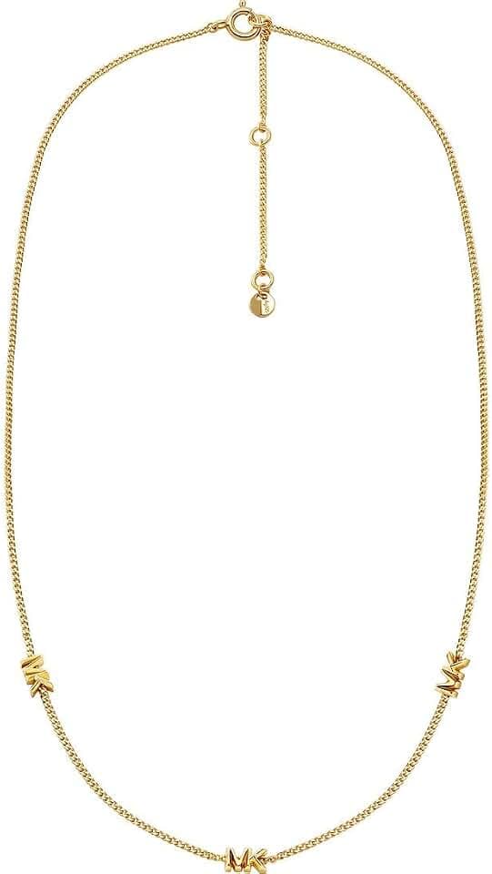 Michael Kors Premium Damen Halskette aus Sterlingsilber in Goldoptik, MKC1780710
