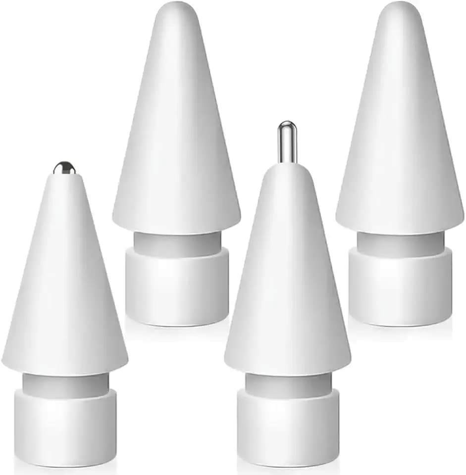 Upgraded Replacement Tips for Apple Pencil, Mix Metal Tips for Apple Pencil 2nd Generation/ 1st Gen/USB C/Pencil Pro Tips(4 Pack)