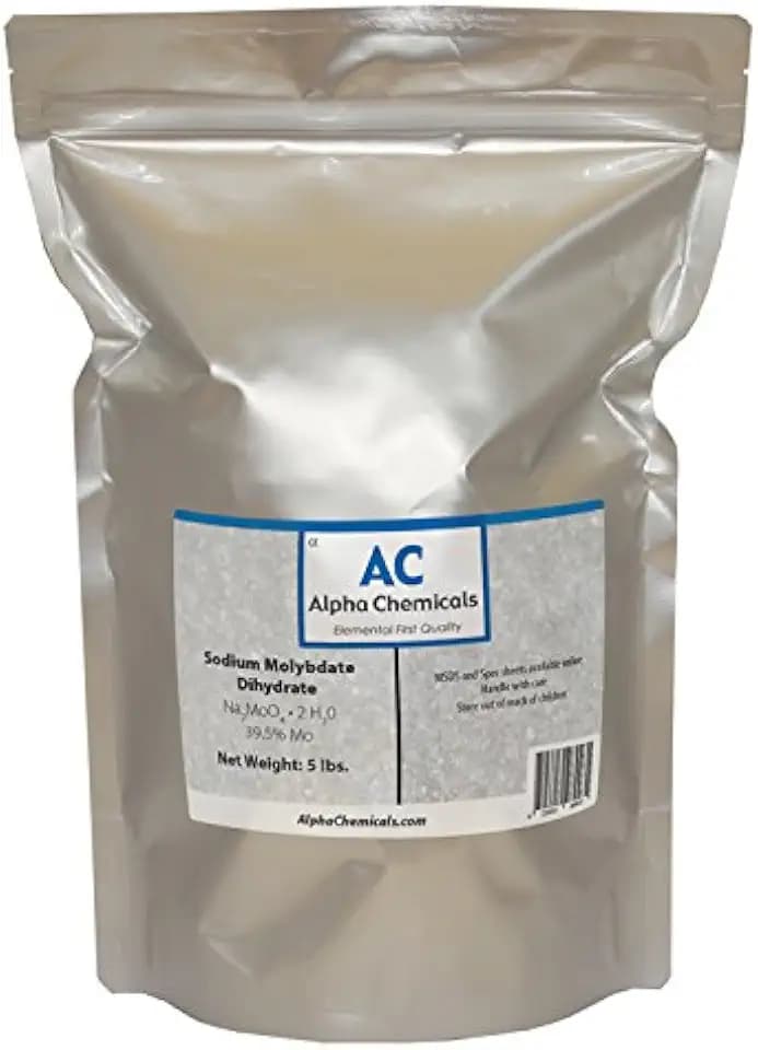 5 Pounds - Sodium Molybdate - Na2MoO4*2H2O, >99% Pure