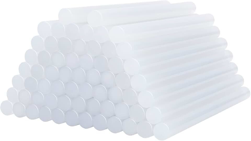 Heißklebesticks | 7mm x 150mm | 150 Stück | Transparente Universal Heißklebestifte für Heißklebepistole