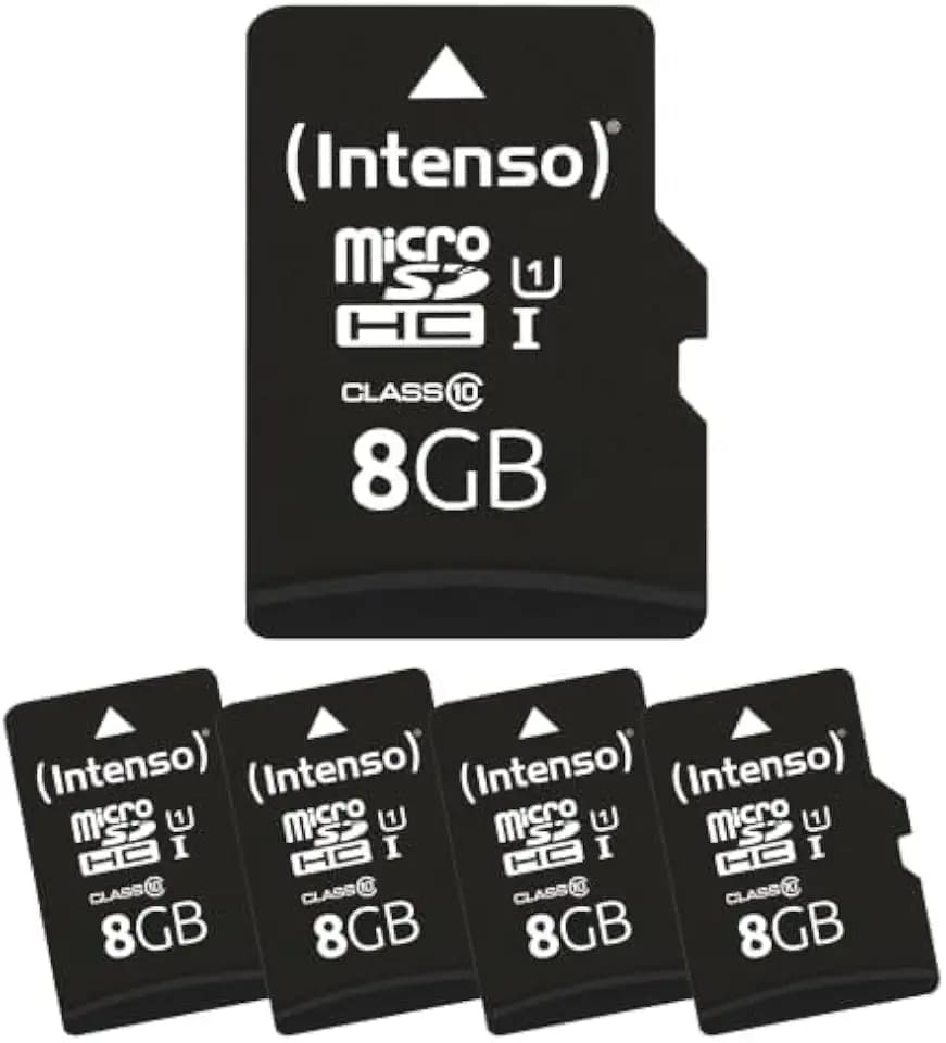 Intenso 5X 8GB MicroSDHC Premium Multipack - Class 10 Speicherkarte