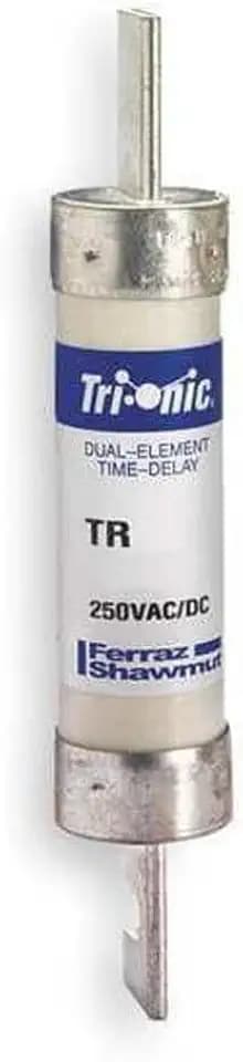 Mersen TR-R Tri-Onic Time-Delay/Class RK5 Fuse, 250VAC/250VDC, 200kA AC/20kA DC, 200 Ampere, 1-9/16" Diameter x 7-1/8" Length