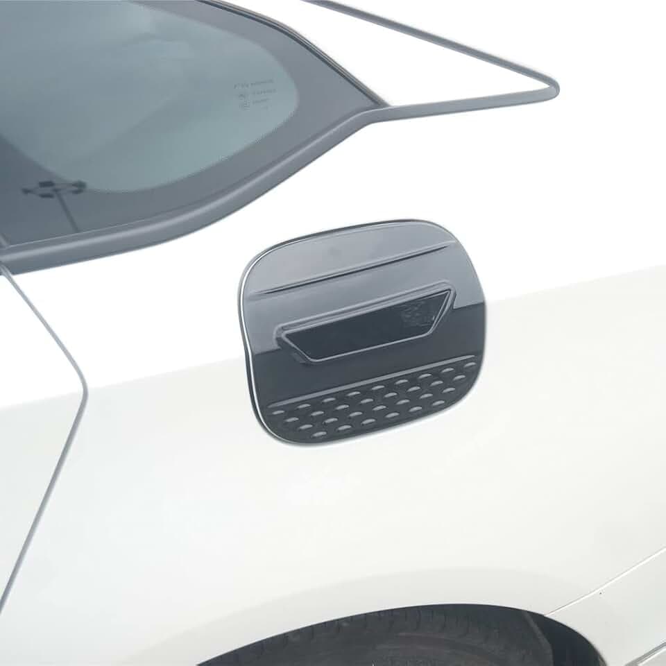 Sport Style Gloss Black Fuel Tank Cover Oil Cap Gas Cover Trim for Honda Accord Sedan 10th 2018 2019 2020 2021 2022 (Gloss Black)
