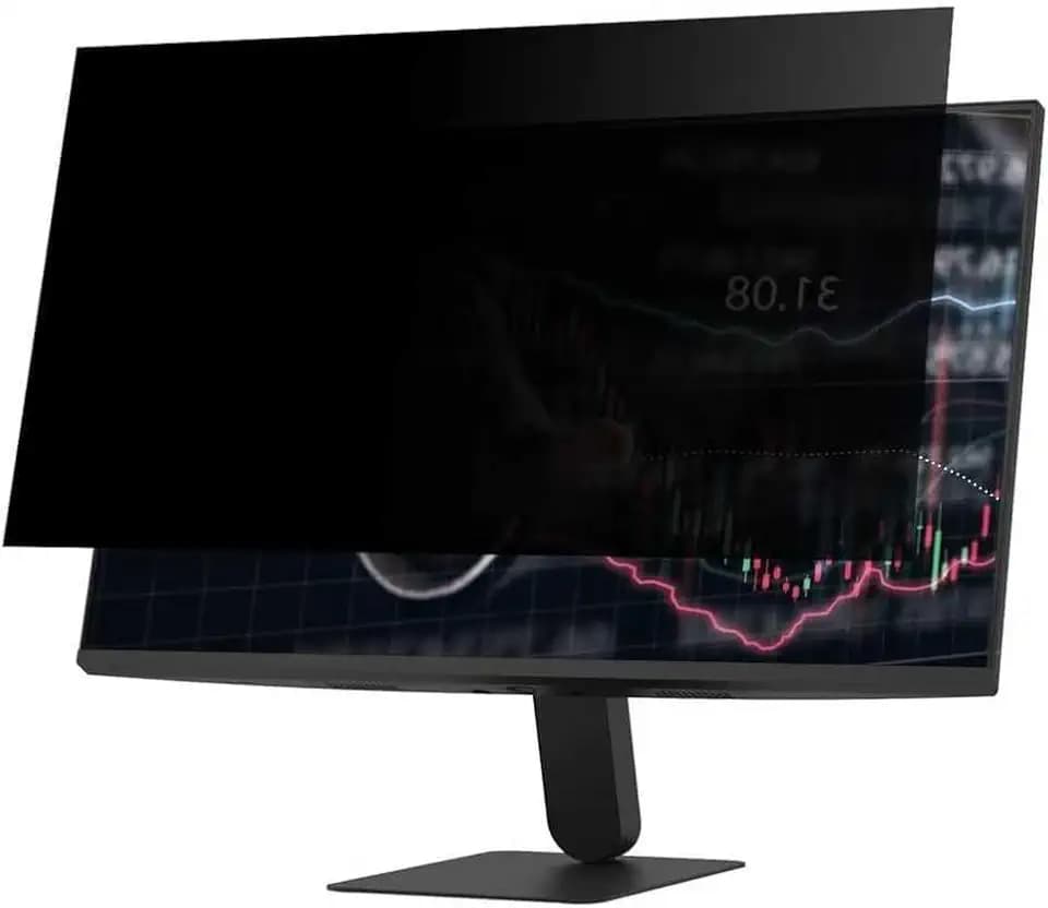 Privacy Screen for Computer Monitor 21.5 Inch(16:9 Aspect Ratio, 476 * 268mm), Removable Matte Anti Glare Blue Light Protector Private Security Filter, 2-Pack