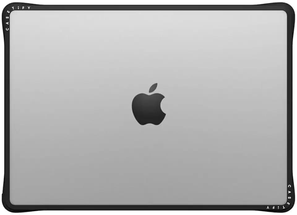 CASETiFY Impact MacBook Pro 14" (M1-M5) Case [Cushioned Impact Corners/Scratch-Resistant/Anti-Slip Grip] - Clear Black