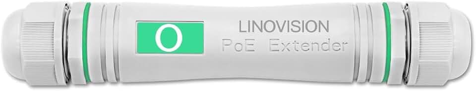 LINOVISION Gigabit Outdoor PoE Extender, Waterproof PoE Ethernet Repeater