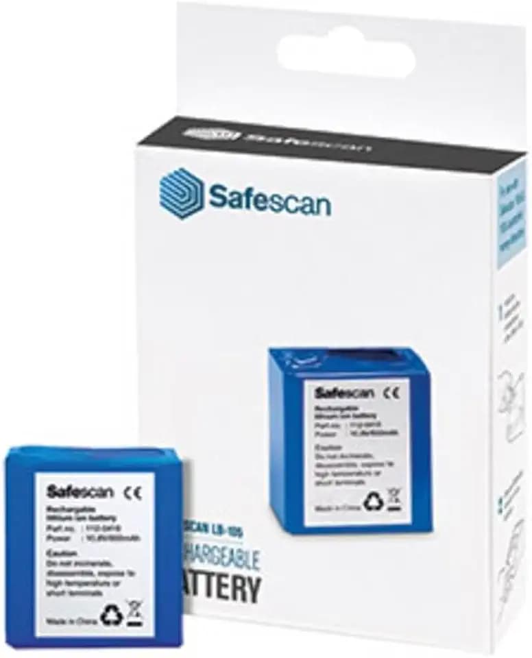 Safescan LB-105 aufladbarer Akku zum mobilen Gebrauch der automatischen Geldscheinprüfer von Safescan - Lithiumbatterie für bis zu 30 Std mobilen Gebrauch der automatischen Falschgeldprüfgeräte