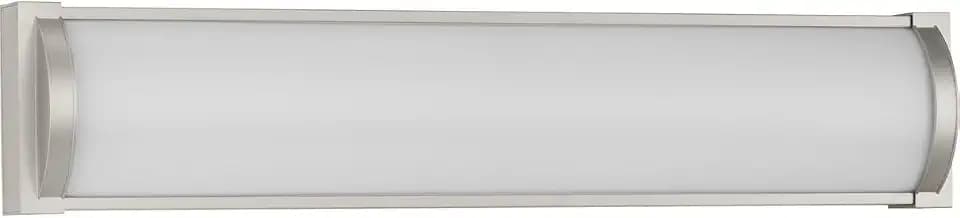 Progress Lighting P300408-009-30 Barril Collection 24 in. Brushed Nickel Medium Modern Integrated LED Linear Vanity Light with Acrylic Diffuser for Bathrooms