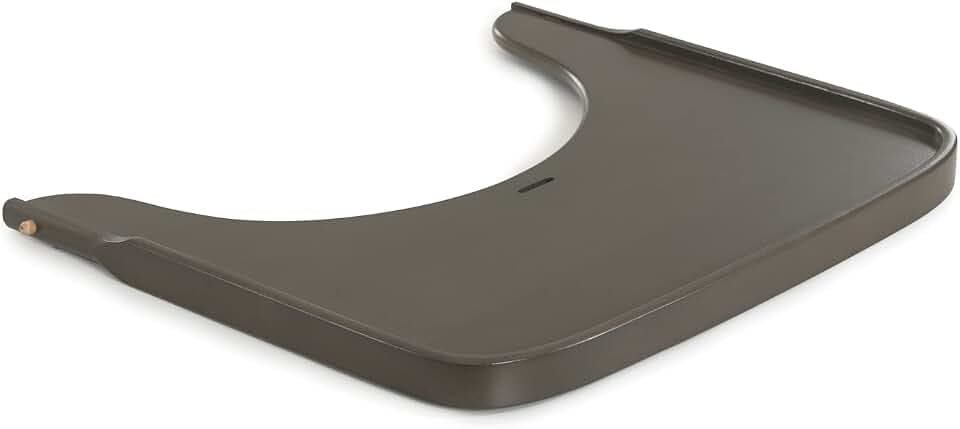 hauck Holz Essbrett für Alpha+ & Beta+ Holzhochstuhl Alpha Wooden Tray, für Kinder 6-36 Monaten, Esstisch aus FSC® zertifiziertem Buchenholz mit Erhöhtem Rand (Charcoal)