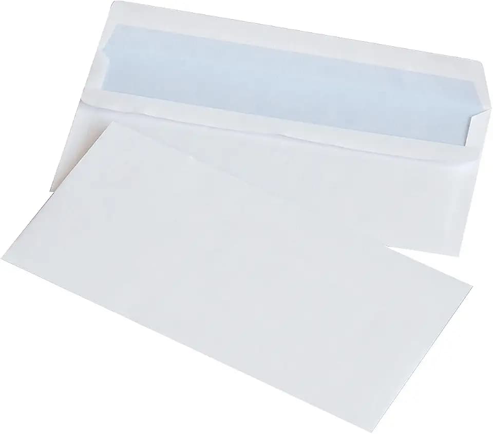 OFFICE PRODUCTS Selbstklebende Briefumschläge SK DL 110 x 220 mm 75gsm / Briefumschlag 1000 Stück Weiß