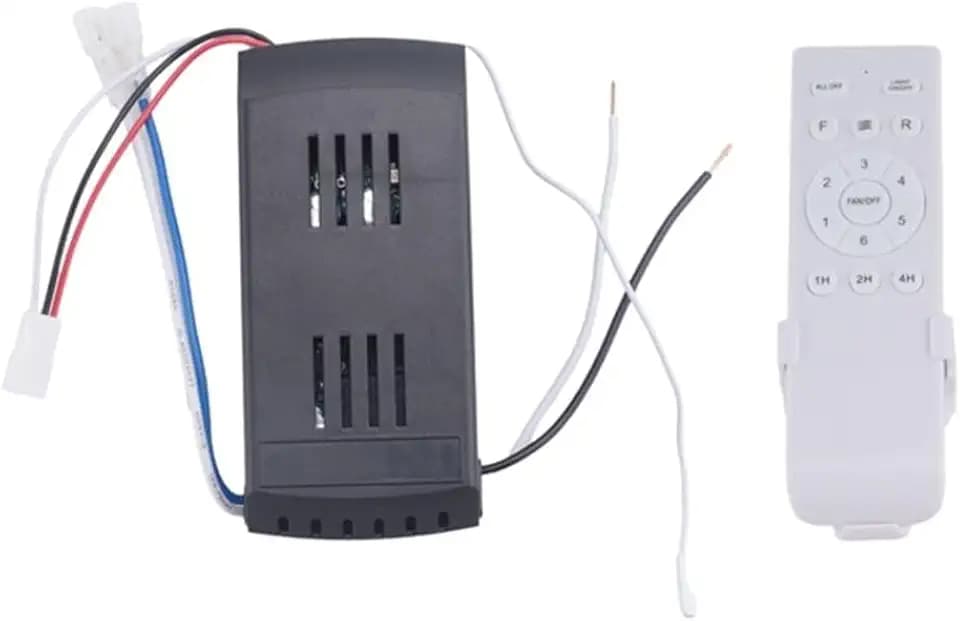 Universal Ceiling Fan Remote Control Kit Replacement, 6-Speed & Timing, Remote Replacement for 24V DC Ceiling Fan Light