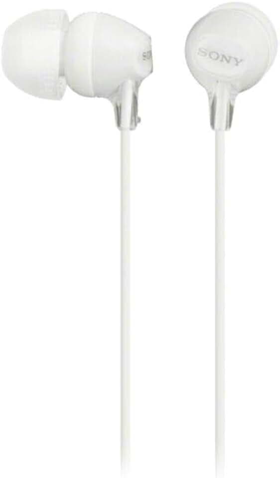 Sony MDR-EX15LPW geschlossene In-Ear-Kopfhörer, Ohne Mikrofon, Holunderweiß