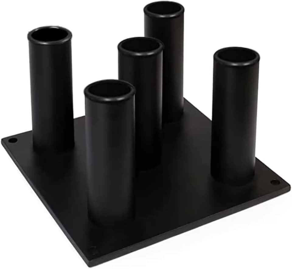 Yes4All Vertikale Langhantelständer für 50mm Langhantel - Home Gym Bar Holder Stand for Up To 9 Stagen - Langhantelablage, Hantelablage, Stangen-Halterung