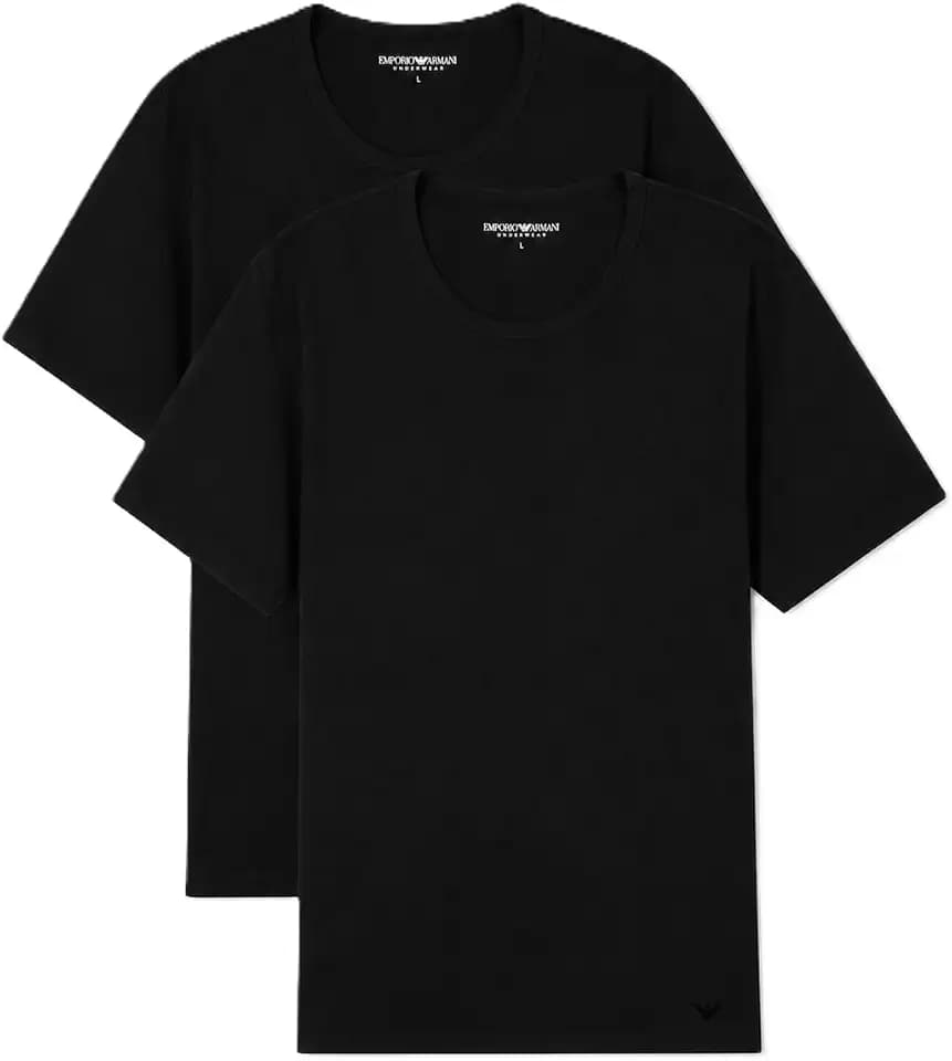 EMPORIO ARMANI Herren 2-Pack Crew Neck T-Shirt T-Shirt
