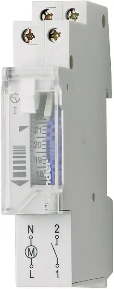 finder 121182300000PAS Zeitschaltuhr, mit Tagesprogramm, mechanisch, 1 Schließer, 16 A, 230 V, mit Gangreserve