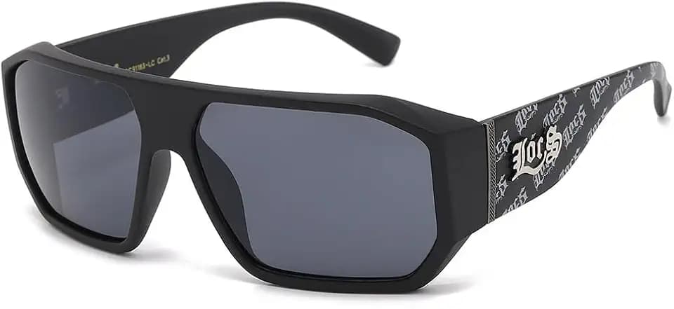 Locs Sonnenbrille, rechteckig, große Mode, Stadt, Rapper, Poker Damen und Herren, 8LOC91183-LC