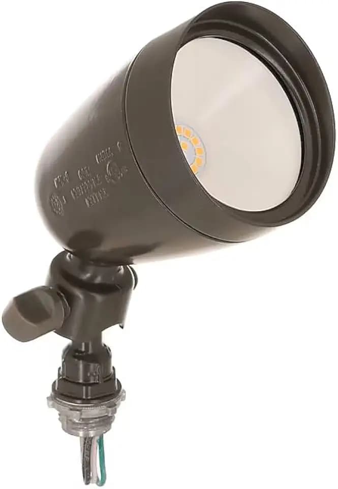 Bell LLS1000Z 120-Watt EQ LED Bronze 1-Head Switch-Controlled Flood Light with Adjustable 1000-Lumen