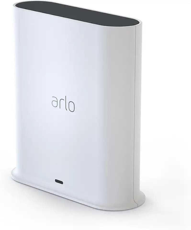Arlo Zertifiziertes Zubehör, SmartHub, Lokaler Speicher - Micro-SD-Karte, WiFi WLAN 2,4 GHz, Kompatibilität Mit Arlo Kameras Und Klingeln, Konnektivität Apple HomeKit, Ethernet-Kabel, Weiß