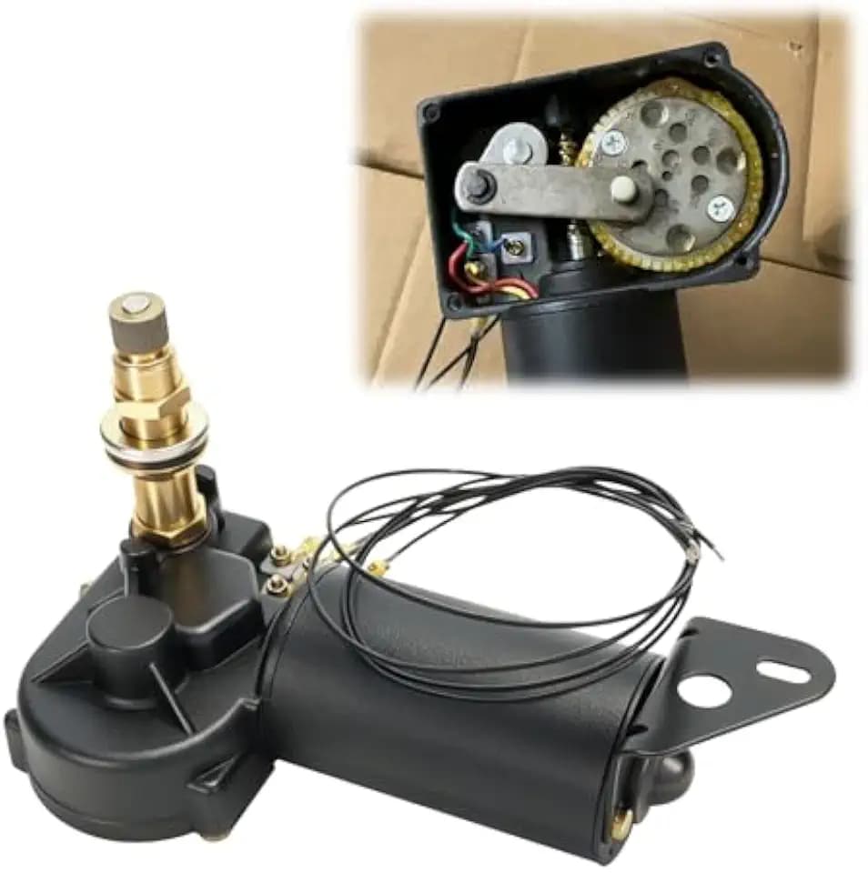 12V 2.5" Shaft Marine Windshield Wiper Motor, Fit for MRV and Automotive Boat, Marine & Car Replaces 34010, 30991, 4R2.12.R110D, WWF12C18 Series Boat Wiper Motor, Angle 40-110°