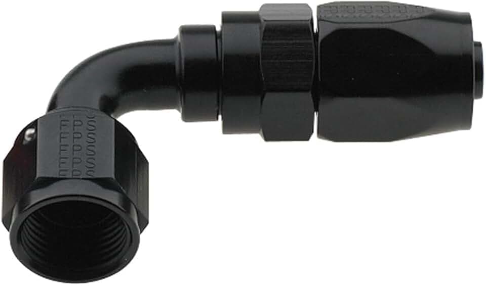 Fragola -8AN x 90 Degree Pro-Flow Hose End - Black