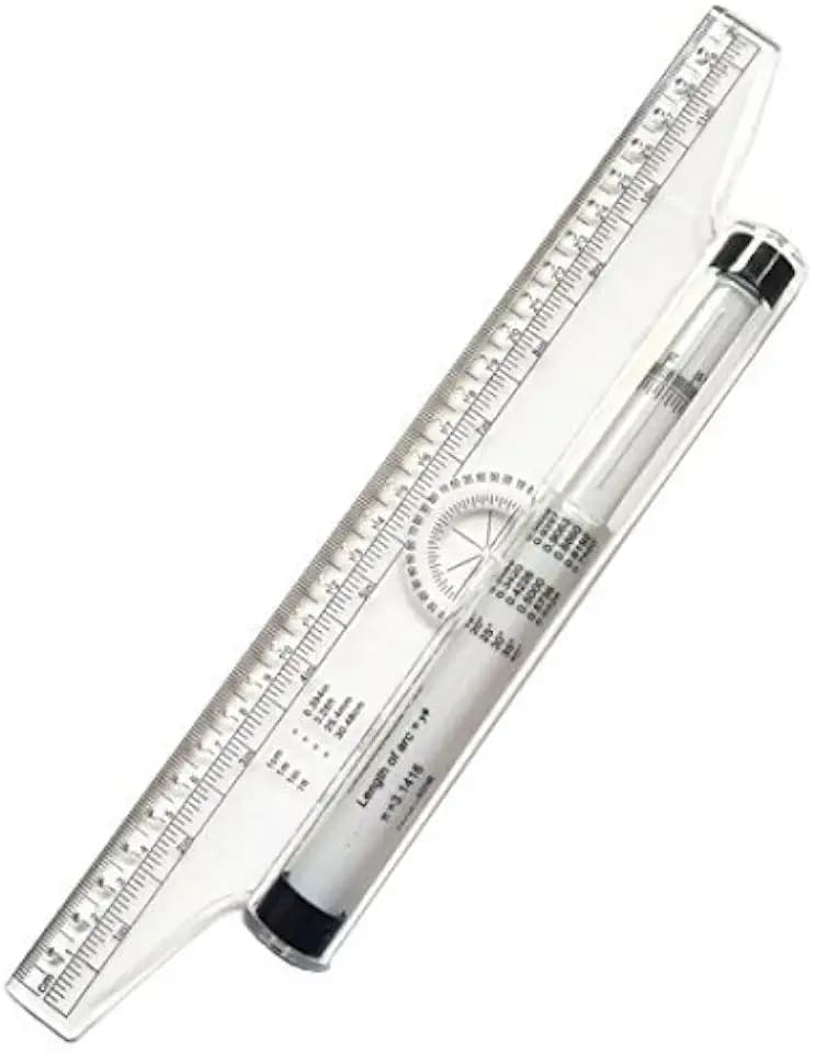 Rolllineal für Studenten, Künstler, Architekten, Ingenieure für Zuhause und Geschäft, 30 cm